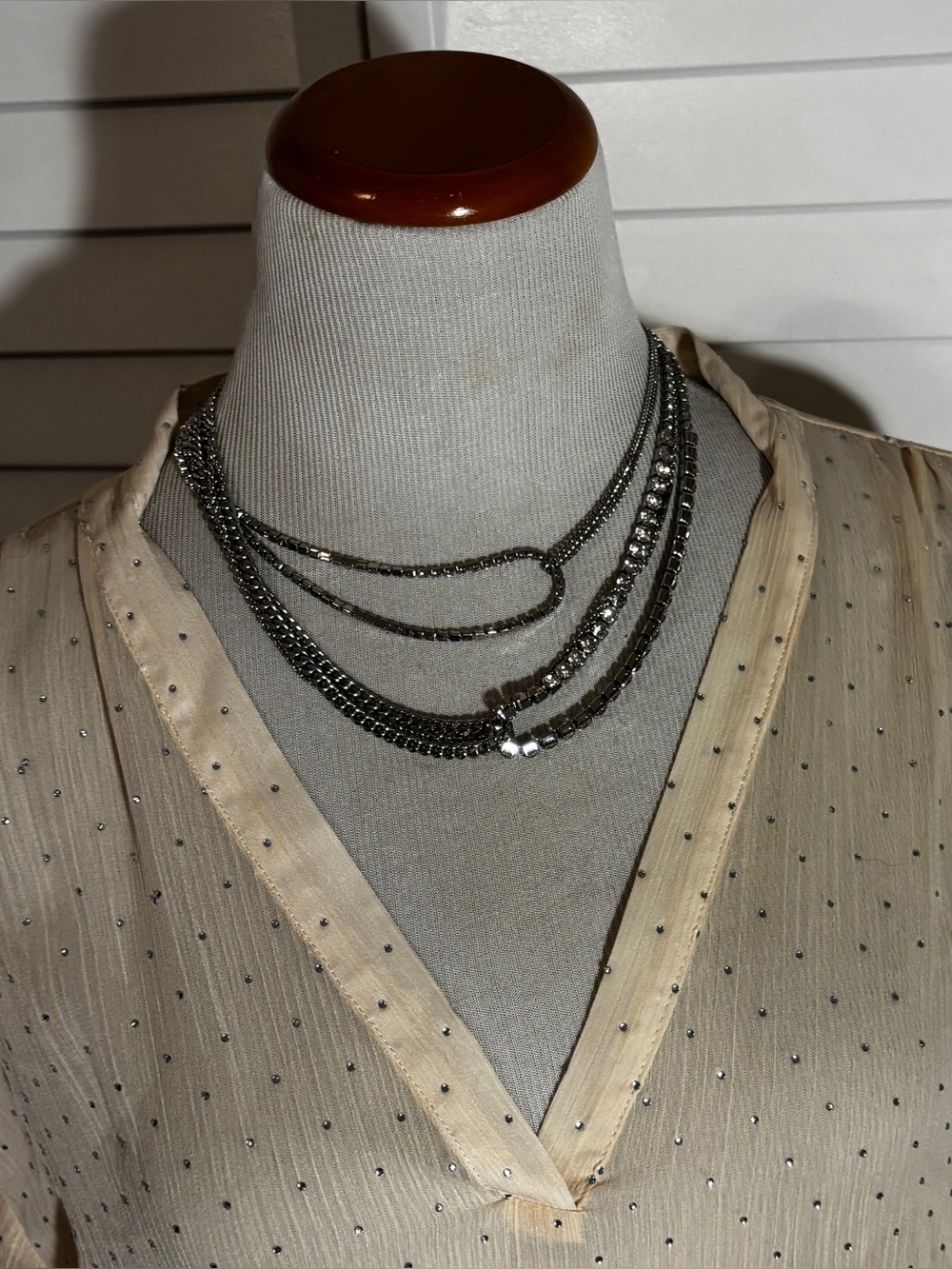 Free People Silver-Tone Layered Chain Necklace